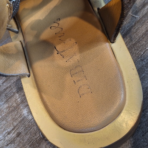 7/7.5 Diba True Genuine Leather Gladiator Sandals, Double Buckle Closure - Picture 6 of 13